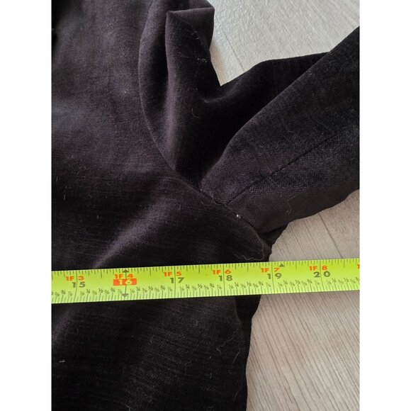 Chicos Womens Black Velvet Double-Breasted Blazer W/ Gold Buttons Size XL 3 - Picture 6 of 6